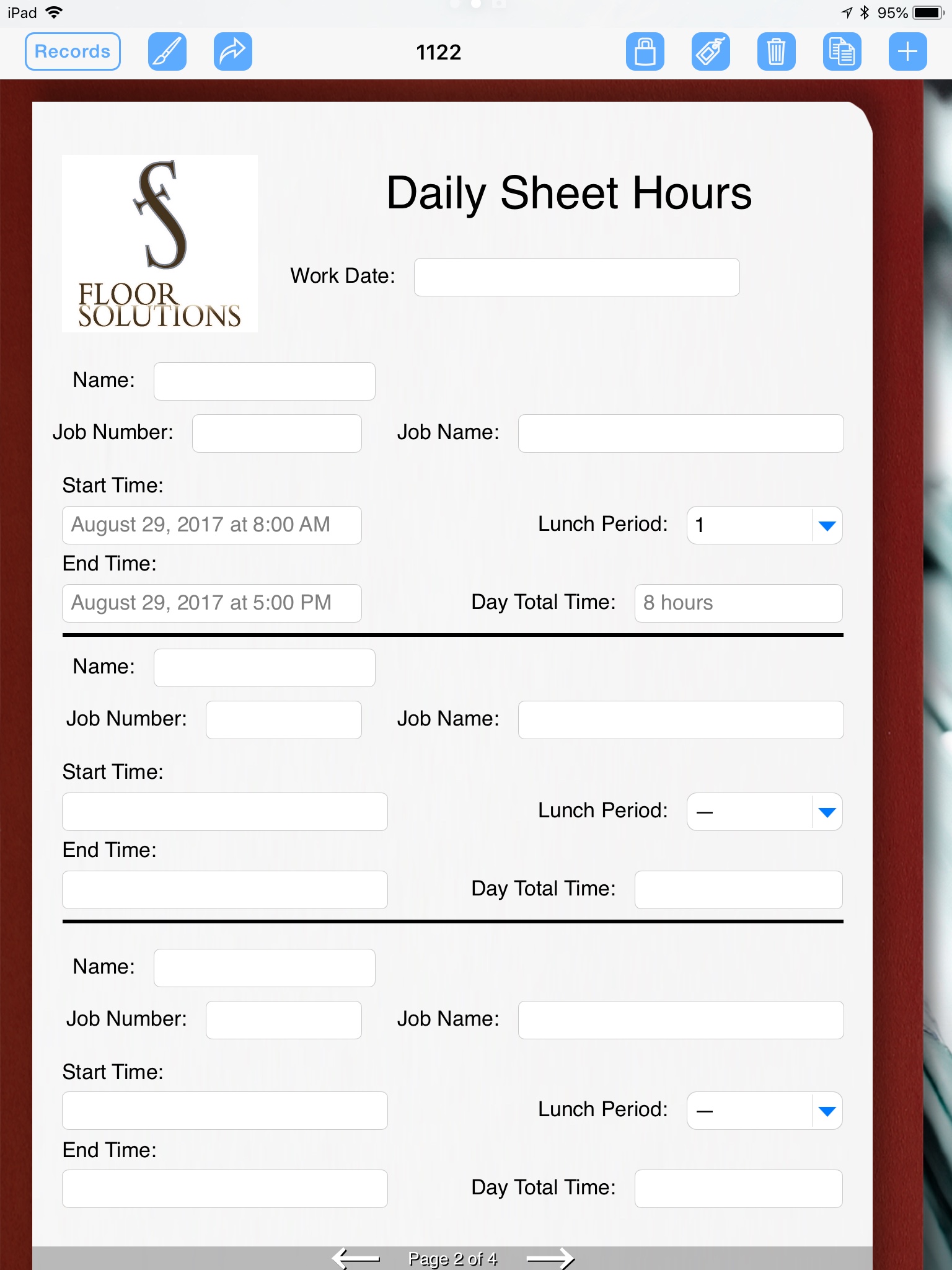 Totaltime Form Calculating Time Worked – FormConnections